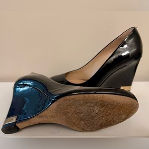 Tory Burch Astoria Patent Leather Wedge